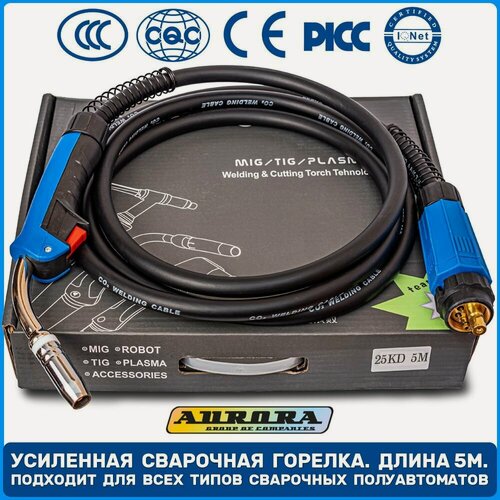 Изображение товара Сварочная евро горелка рукав MIG 24 kd для полуавтомата 5 метров