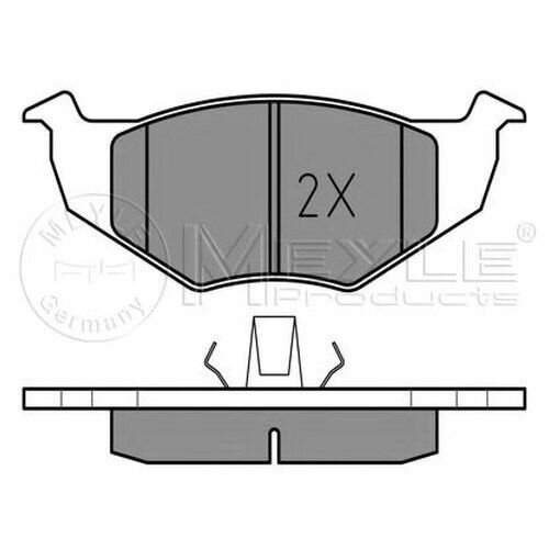 Комплект передних тормозных колодок Meyle 025 218 6615 для SEAT Cordoba (1993-2002), SEAT Ibiza (1993-2002), SEAT Toledo (1991-1999)