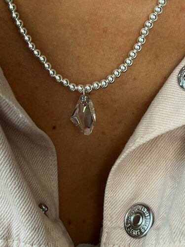 Изображение товара Подвеска, серебро, кристаллы Swarovski