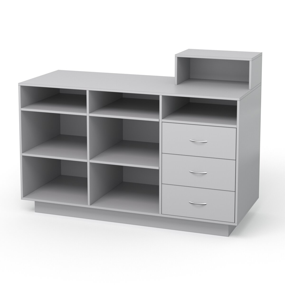 Кассовый стол №4, Серый 150 x 60 x 110 см