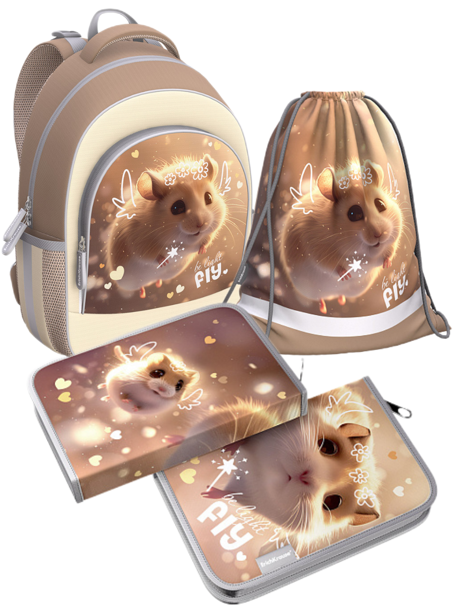 Школьный рюкзак с грудной перемычкой ErichKrause ErgoLine® 15L Fluffy 62797/3