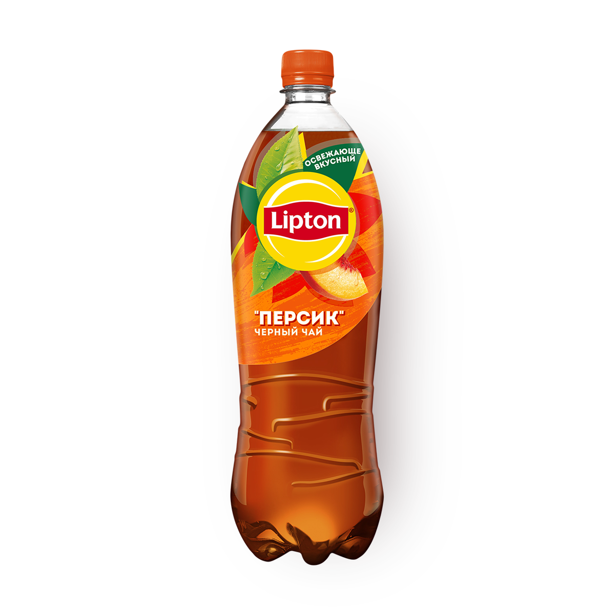 Чай Lipton "Персик", холодный, черный, в пластиковой бутылке, 1 л