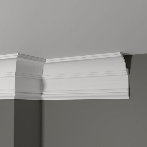 Изображение товара Плинтус потолочный дюрополимер Decor-Dizayn (Декор-Дизайн), 120x60x2000мм, DD517