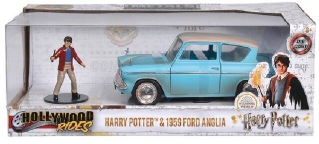 Машинка с фигуркой Hollywood Rides Harry Potter 1:24 Harry Potter & 1959 Ford Anglia 31127