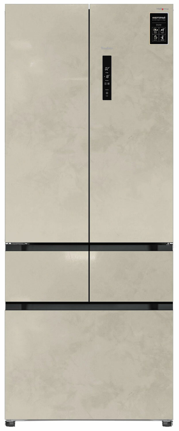 Многокамерный холодильник Tesler RFD-427BI MARBLE BEIGE