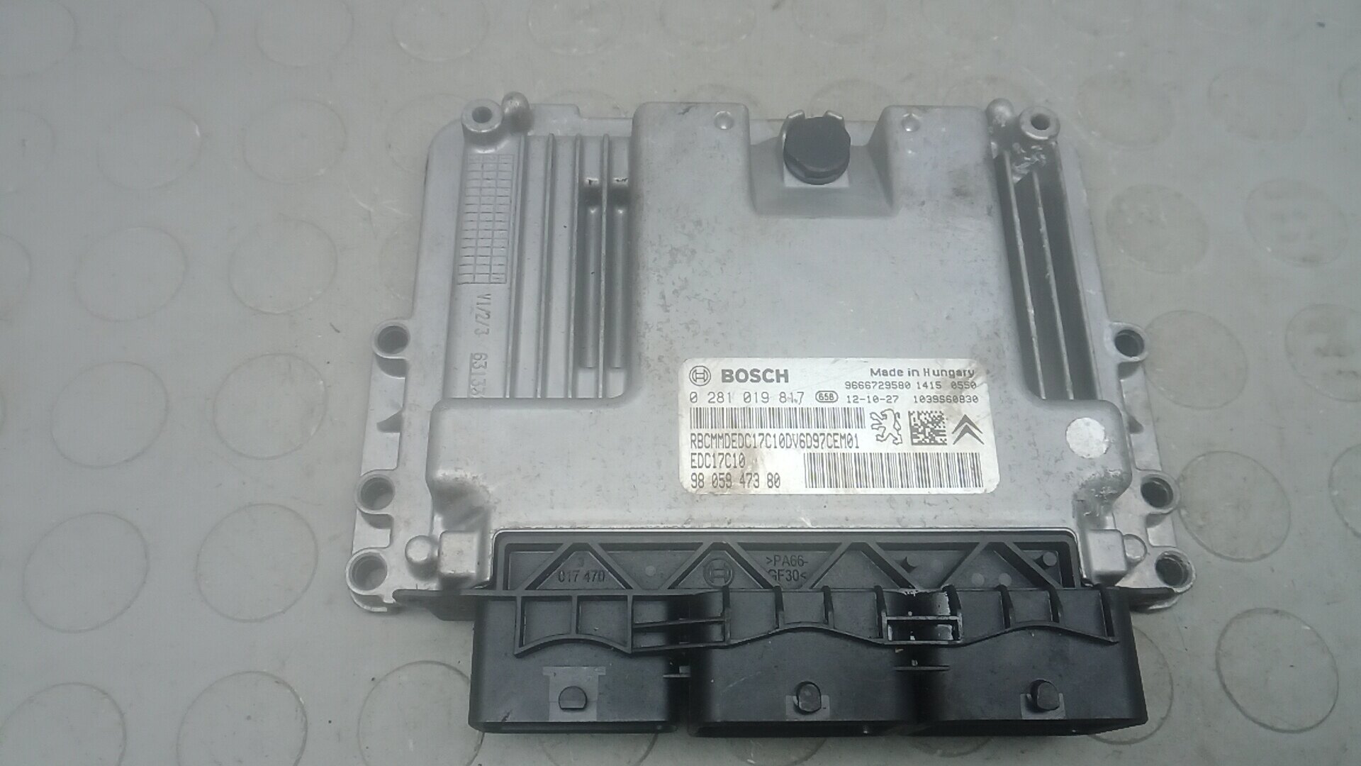 Блок управления двс PEUGEOT 308 1, Номер 0281019817