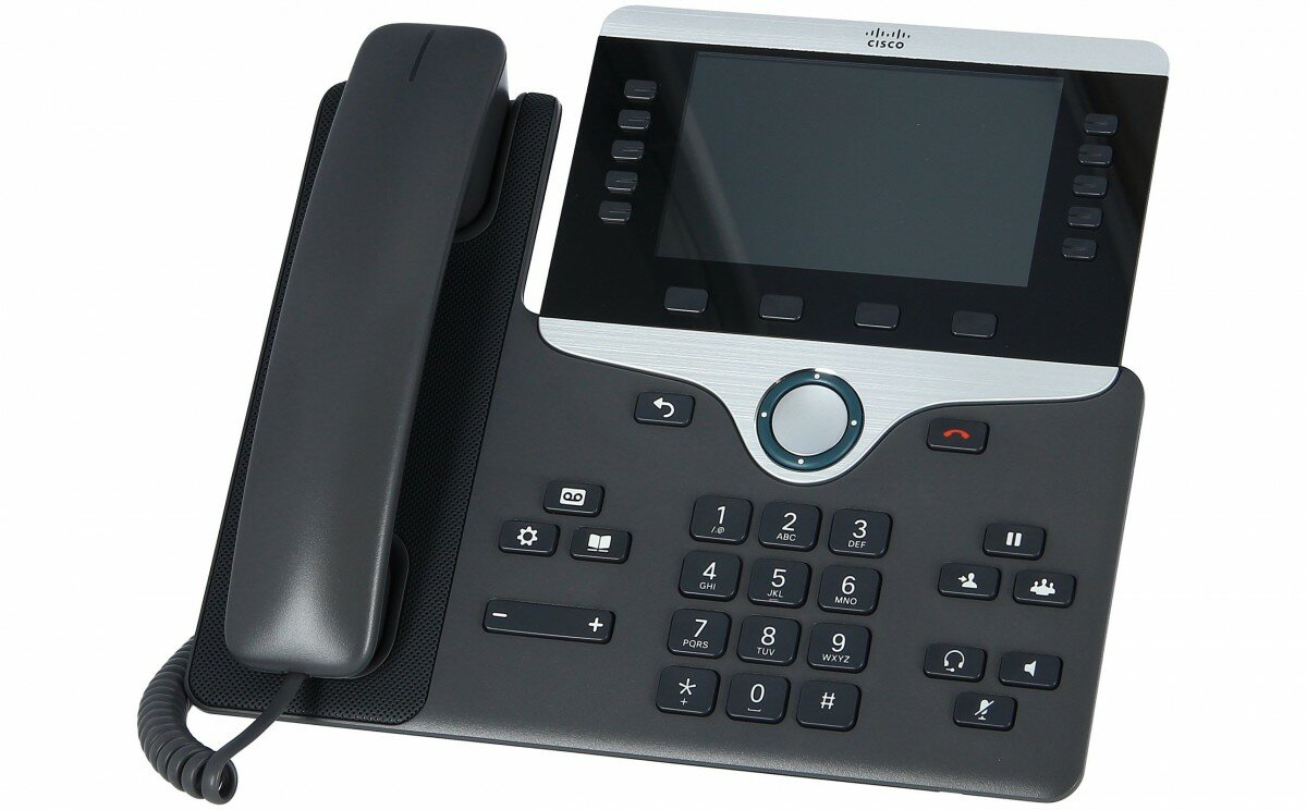 Телефон Cisco IP Phone CP-8811, NAT, PoE, SIP, Web-интерфейс, поддержка видеоконференций