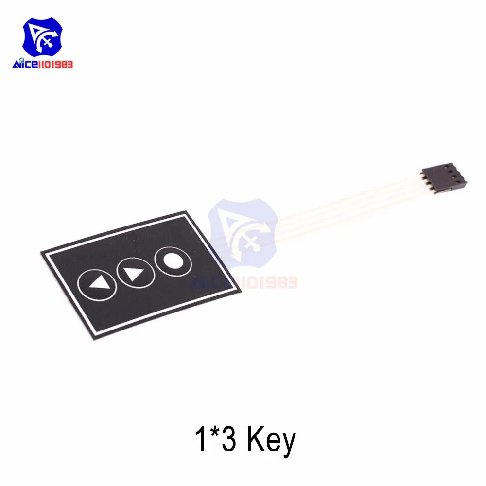 Diymore Кнопочный мембранный переключатель/матричная клавиатура для Arduino, 1x3 Key