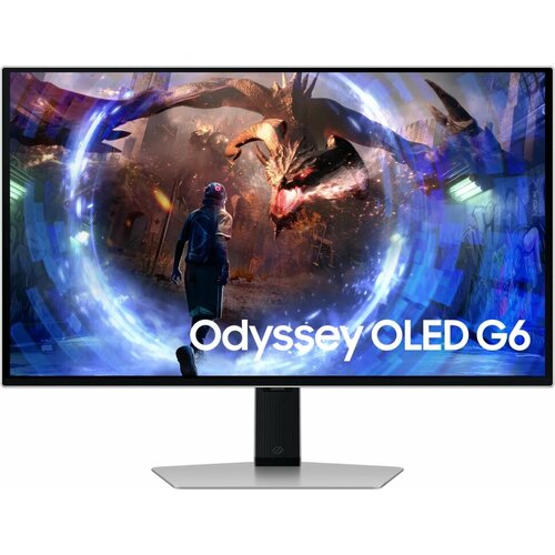 27" Монитор Samsung Odyssey OLED G6 S27DG600SI,2560x1440,360 Гц, OLED, 1M:1, серебристый