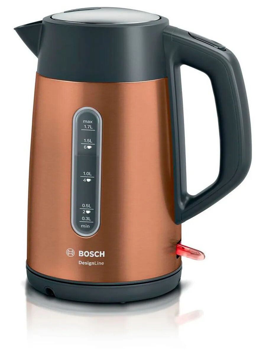 Чайник электрический Bosch TWK4P 1.7л. 2400Вт коричневый