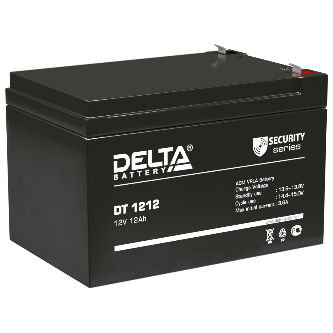 Батарея DELTA Battery DT 1212, 12 В, 12 Ач