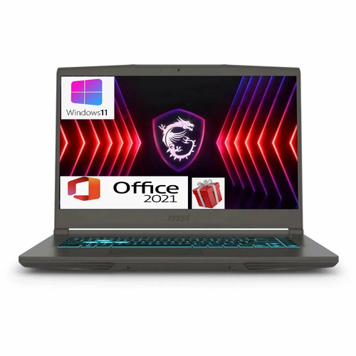 Ноутбук MSI Thin A15156 FullHD 144гц Core i5-12450H16Gb ОЗУ512 GB SSD RTX2050 4Gb Win 11PROMS Office рус клав 87990₽