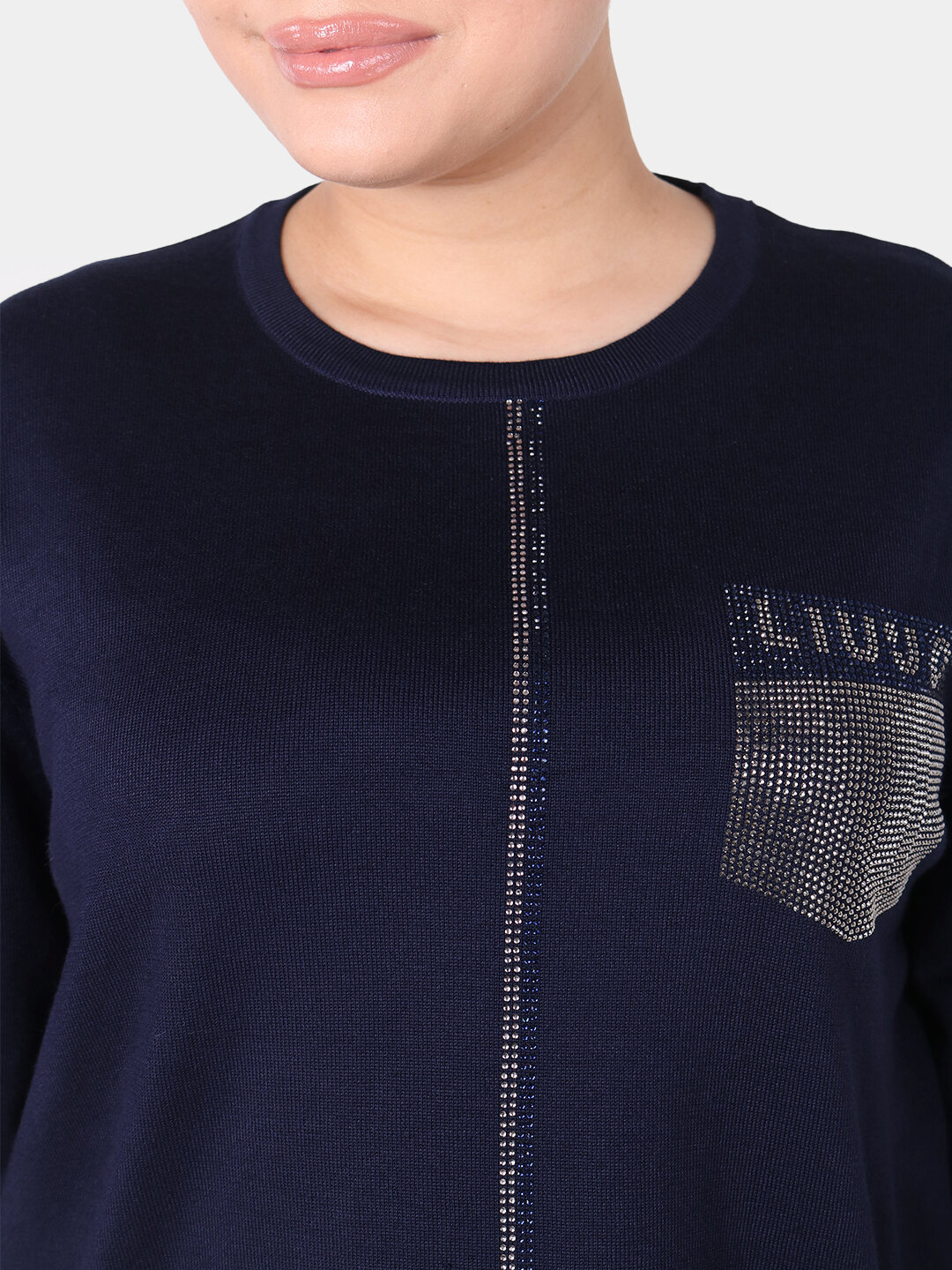 Свитер размер 54, , темно-синий — фото 1