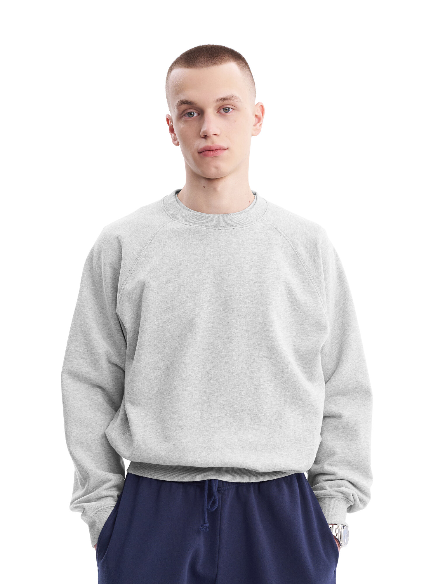 Свитшот ГОША РУБЧИНСКИЙ, размер L, , grey melange — фото 1