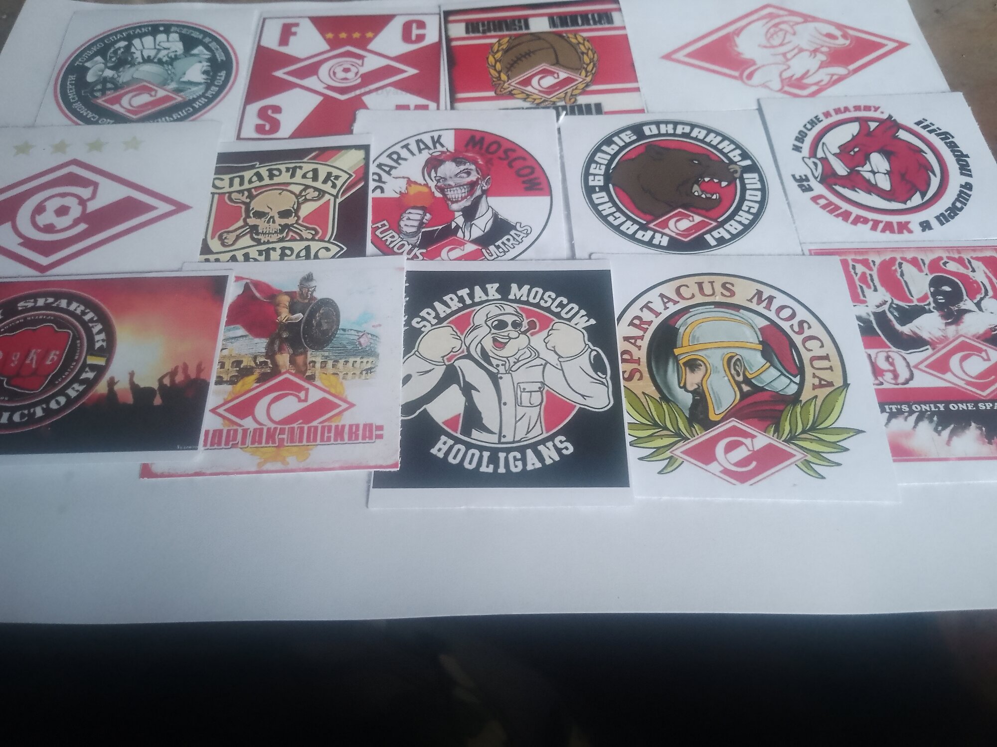 Фанатские стикеры Спартака