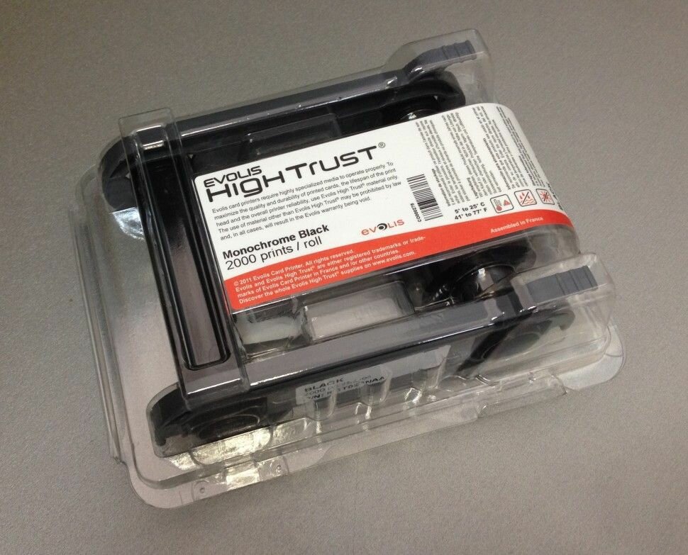 Лента для принтера Evolis RCT023NAA  2000 отпечатков  оригинал  210х160х70 мм