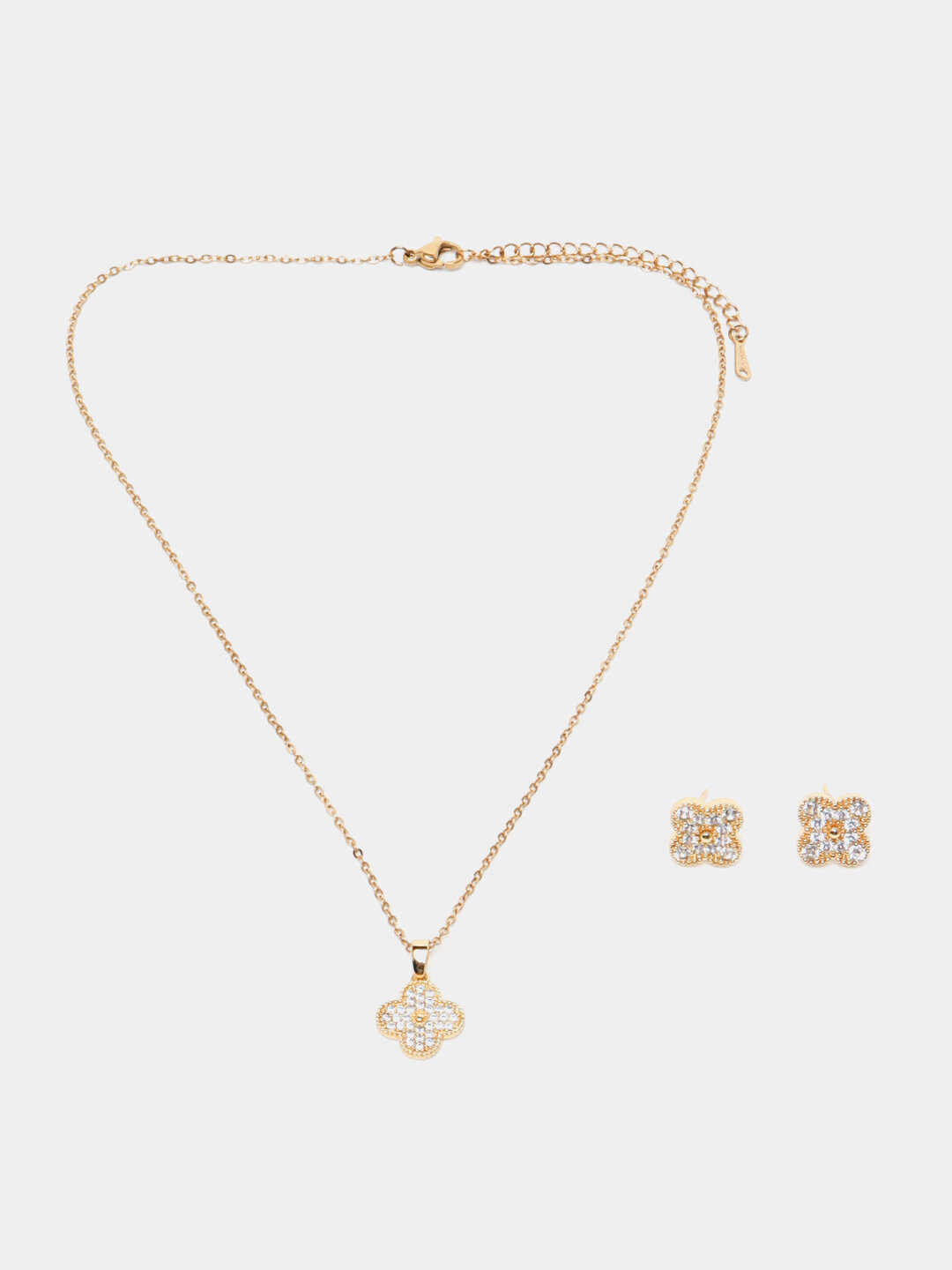 Комплект бижутерии: серьги, пурпурит, Swarovski Zirconia, кварц, цитрин, хрусталь, перламутр синтетический