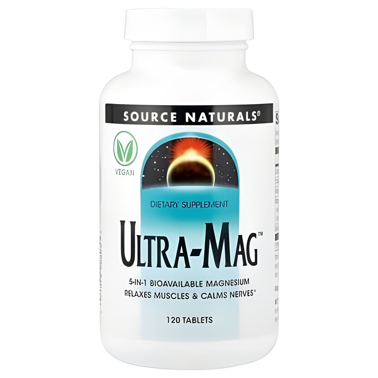 Source Naturals Ultra-Mag, 120 таблеток — комплекс магния для поддержки мышц, сердца и нервной системы