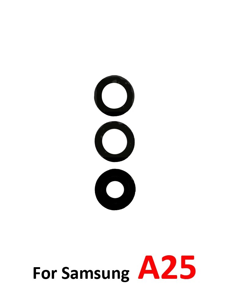 Новый стеклянный объектив для камеры телефона Samsung Galaxy A05 A05s A15 A25 A35 A55 5G стеклянная крышка задней камеры запасные части A25 Lens