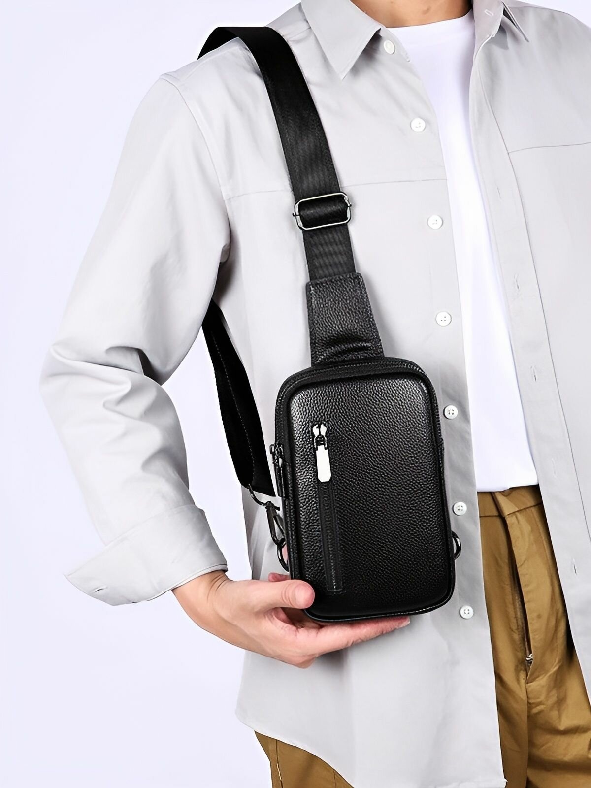 Сумка КожаноFF, фактура матовая, черный — фото 1