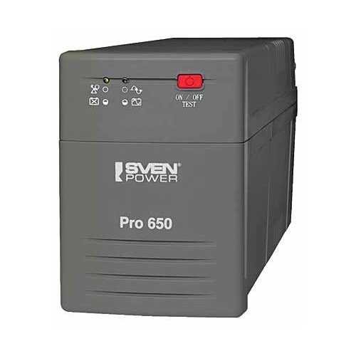 Источник бесперебойного питания SVEN Pro 650 черный 390 Вт