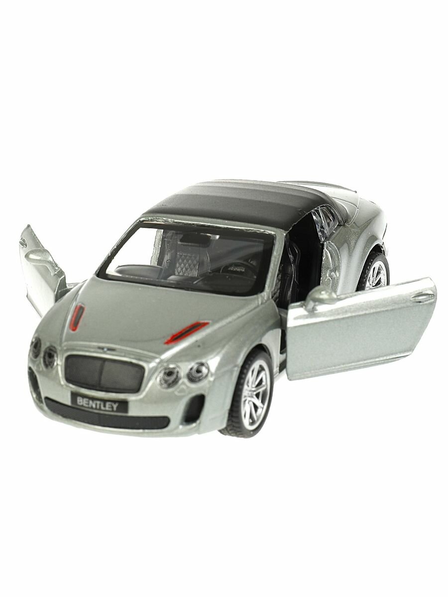 Машинка Технопарк Bentley Continental серебрянный 13 х 4 см - фото №12