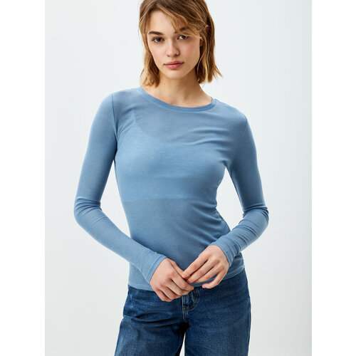 фото Лонгслив sela, размер xs int, голубой