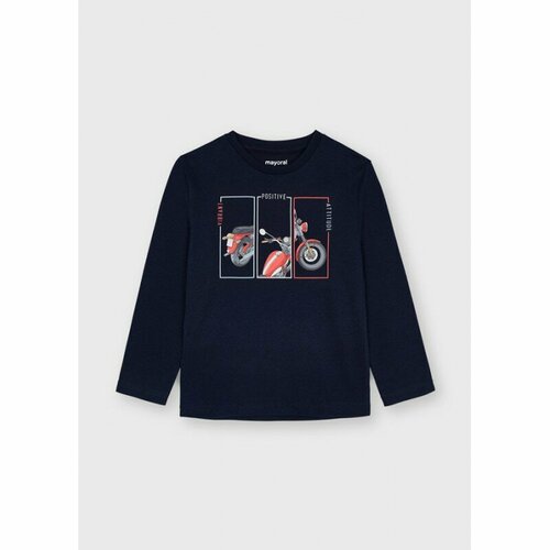 фото Лонгслив mayoral, размер 134 (9 лет), синий