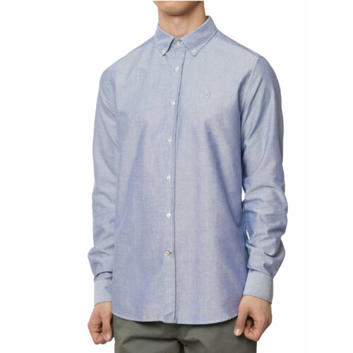 Рубашка Barbour, размер M, голубой рубашка zara oxford shirt with pocket голубой