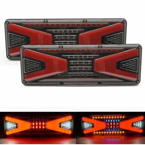 фото Фонарь задний led универсальный 24v (комплект 2шт) (led opt)