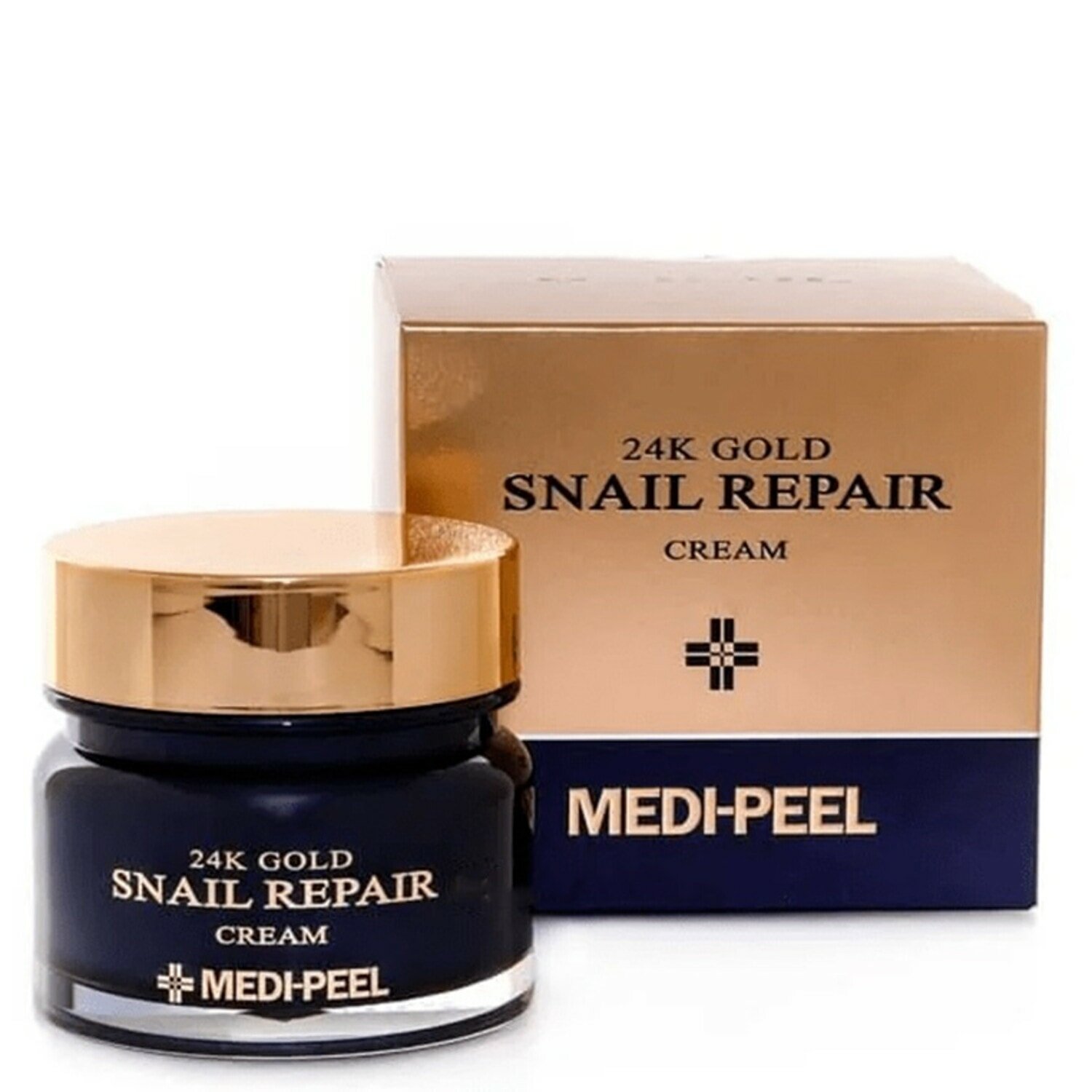 Разглаживающий крем для лица с золотом и муцином улитки MEDI-PEEL 24K Gold Snail Cream, 50 мл, 50 г.