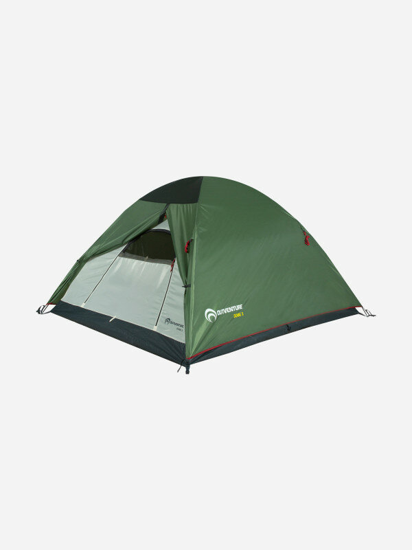 Палатка 3-местная Outventure Dome 3 Зеленый; RUS: Без размера, Ориг: One size