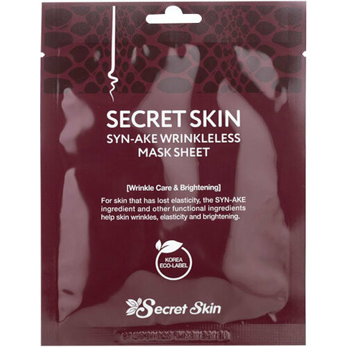 Secret Skin~Антивозрастная тканевая маска со змеиным ядом ~Syn-Ake Wrinkleless Sheet