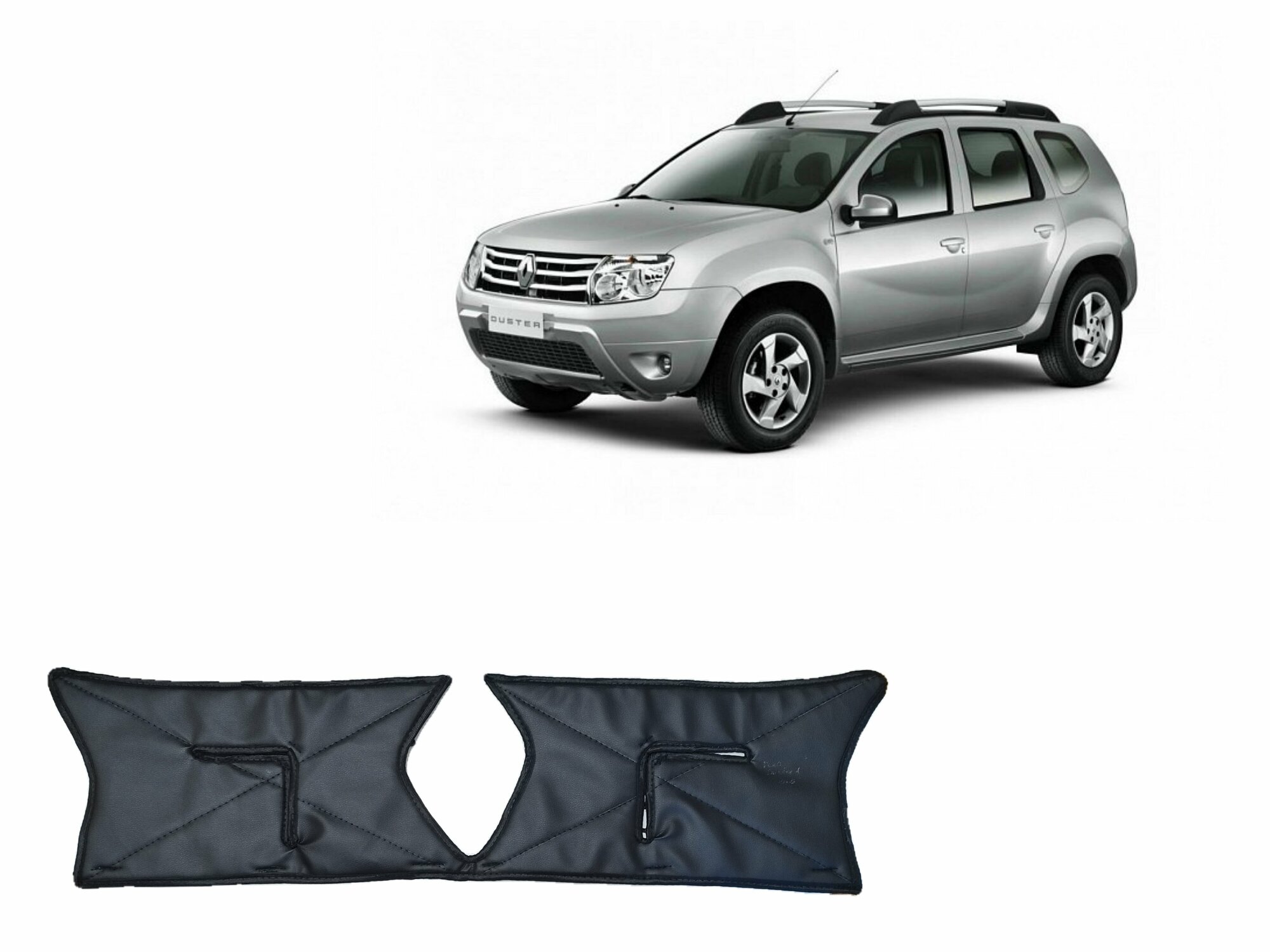 Утеплитель радиатора для автомобиля Renault Duster/Рено Дастер c 2010-2015 г. в.