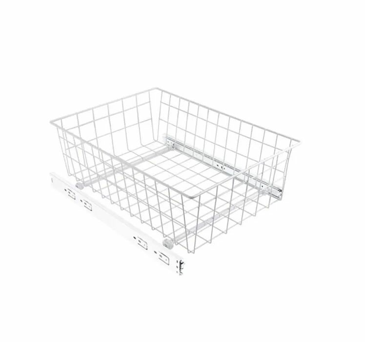 Корзина выкатная сетчатая в модуль 600 мм (535х475х200 мм) , белая
