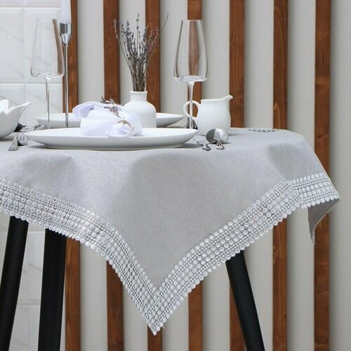 Скатерть 85x85 см Квадратная Узоры Полиэстер 3866₽