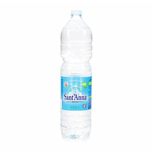 Вода минеральная природная Sant'Anna негазированная, 1.5 л пластиковая бутылка, Италия