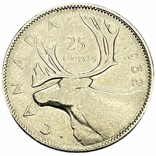 канада 25 центов 1907 г Канада 25 центов 1952 г.