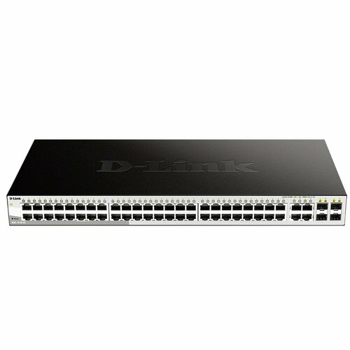 D-Link Сетевое оборудование DGS-1210-52 FL2A Управляемый L2 коммутатор с 48 портами 10 100 1000Base-T и 4 комбо-портами 100 1000Base-T SFP 3396500₽
