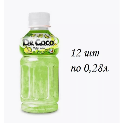 De Coco напиток с кусочками дыни и кокосового желе, 0,28 л х12 шт