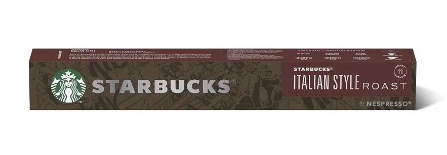 Кофе в капсулах Nespresso Starbucks Italian Style Roast, 10 капсул