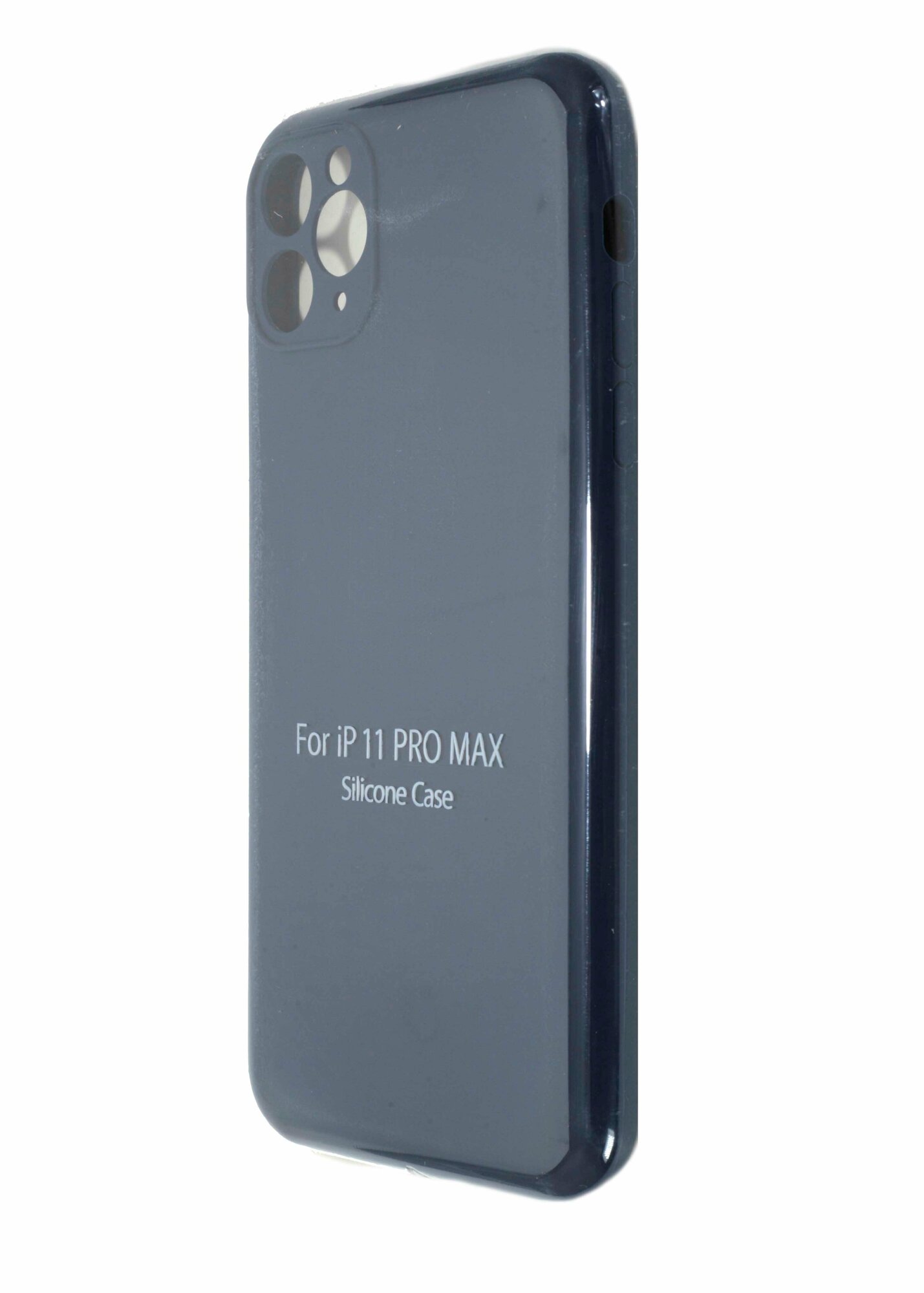 Чехол-накладка для iPhone 11 Pro Max VEGLAS SILICONE CASE NL Защита камеры темно-синий (8)
