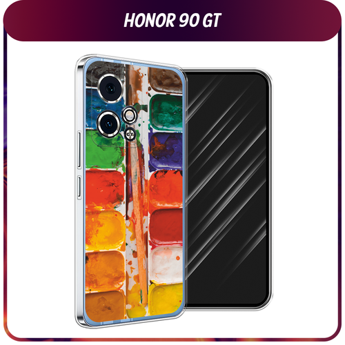 Силиконовый чехол на Honor 90 GT / Хонор 90 GT Акварель силиконовый чехол на honor 90 gt хонор 90 gt белая корона на черном фоне