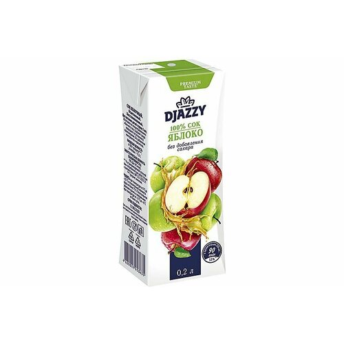 Сок «Djazzy» яблочный 0,2л