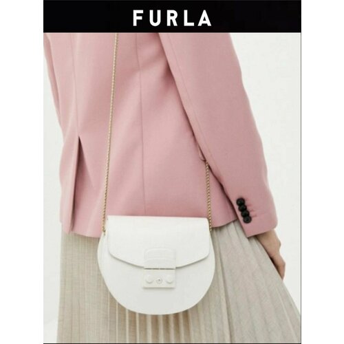 Сумка кросс-боди FURLA 01B00-White, фактура матовая, белый