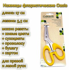 Универсальные флористические ножницы Oasis Multi Purpose Scissor, 17см.