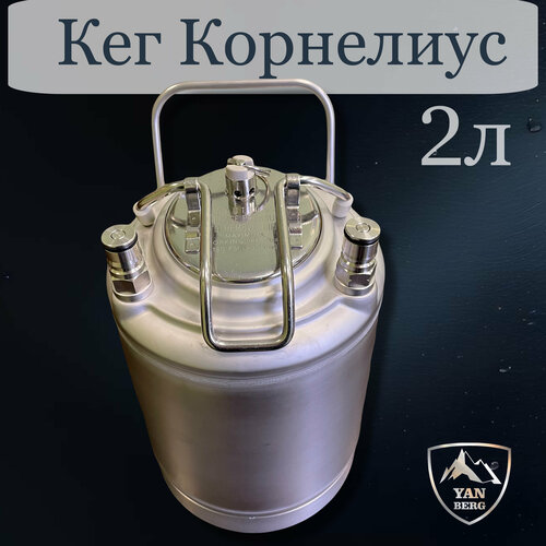 Кег корнелиус 2 л (кегментер)с фитингами Ball Lock Kegland