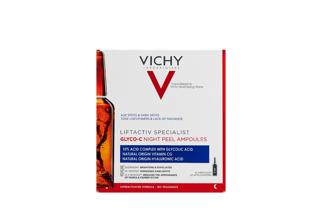 VICHY Сыворотка - пилинг ночного действия в ампулах Liftactiv Glyco-C (10 шт)