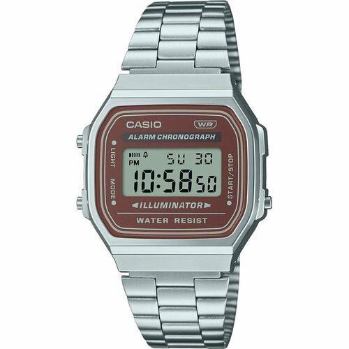 Наручные часы CASIO, коричневый, серебряный