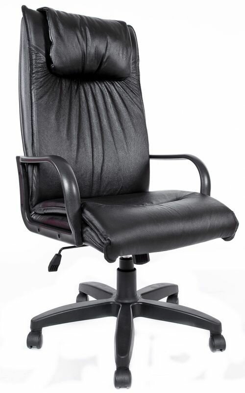Компьютерное кресло Артекс офисное, обивка: натуральная кожа, цвет: черный